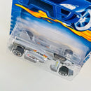 2001 Hot Wheels First Editions Jet Threat 3.0 034 plata metálico 5DOT base ZAMAC Primera Edición