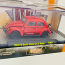 2020 M2 Machines Auto-Mods Limited Edition 1/7,000 Volkswagen 1953 VW Beetle Deluxe U.S.A. Model AM07 rojo Llantas de Goma