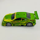 2008 Hot Wheels New Models Amazoom verde con amarillo 10SP Primera Edición - Loose/Suelto