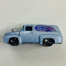 1999 Hot Wheels First Editions 56 Ford Truck celeste metálico 5SP Primera Edición - Loose/Suelto