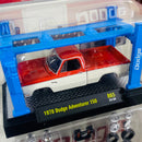 2024 M2 Machines Model Kit Limited Edition 1/9250 1978 Dodge Adventurer 150 R65 rojo con blanco Llantas de Goma