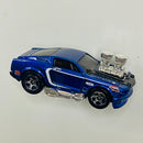 2003 Hot Wheels First Editions 1968 Ford Mustang 046 azul metálico 5SP Primera Edición - Loose/Suelto