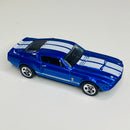 2010 Hot Wheels HW Premiere 67 Shelby GT500 Mustang azul metálico 5SP Primera Edición - Loose/Suelto