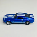 2010 Hot Wheels HW Premiere 67 Shelby GT500 Mustang azul metálico 5SP Primera Edición - Loose/Suelto