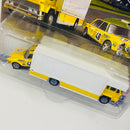 2022 Hot Wheels Premium Car Culture Team Transport Mercedes Benz 300 SEL 6.8 AMG y camión Fleet Flyer con Llantas de Goma RR