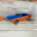 2022 Hot Wheels Premium Car Culture Plymouth 2 Pack Set de 2 - 70 Plymouth Superbird y 70 Plymouth Roadrunner con Llantas de Goma RR - Detalle Burbuja
