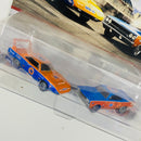 2022 Hot Wheels Premium Car Culture Plymouth 2 Pack Set de 2 - 70 Plymouth Superbird y 70 Plymouth Roadrunner con Llantas de Goma RR - Detalle Burbuja