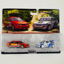 2024 Hot Wheels Premium Car Culture Ford Rally 2 Pack Set de 2 - 87 Ford Sierra Cosworth y 93 Ford Escort RS Cosworth con Llantas de Goma RR