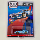 2022 Auto World OK Toys Exclusive Nitro XGT Special Edition 1/6,000 1966 Ford GT40 celeste Llantas de Goma
