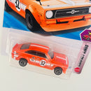 2026 Hot Wheels Compact Kings 1972 Datsun Sunny Coupe Nissan naranja L4 Primera Edición