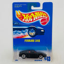 1995 Hot Wheels Ferrari 348 443 negro metálico 5SP