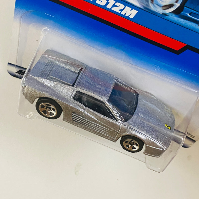 1998 Hot Wheels Ferrari F512M 784 plata metálico 5SP Primera Edición