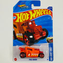 2025 Hot Wheels NETFLIX Let's Race HW Ride-Ons Pixel Shaker naranja con flamas 5SP