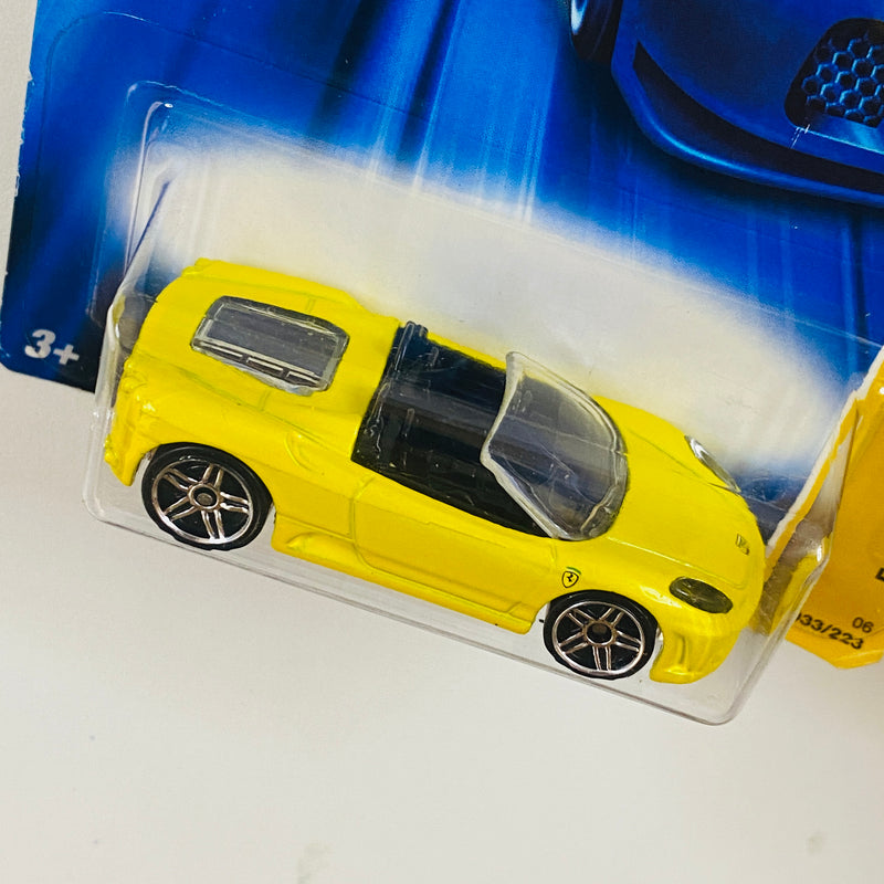 2006 Hot Wheels New Models Ferrari F430 Spider amarillo PR5 Primera Edición