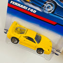 2000 Hot Wheels Ferrari F40 amarillo 5SP base ZAMAC