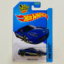 2014 Hot Wheels HW City Ferrari 458 Italia azul oscuro metálico PR5