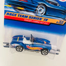 1998 Hot Wheels Race Team Series IV Shelby Cobra 427 S/C azul metálico 5SP base ZAMAC