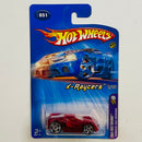 2005 Hot Wheels X-Raycers First Editions Ferrari 360 Modena 051 rojo oscuro transparente PR5 base ZAMAC Primera Edición