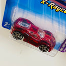 2005 Hot Wheels X-Raycers First Editions Ferrari 360 Modena 051 rojo oscuro transparente PR5 base ZAMAC Primera Edición
