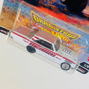 2022 Hot Wheels Premium Car Culture Dragstrip Demons 65 Dodge Coronet blanco Llantas de Goma RR base ZAMAC - Detalle Burbuja