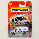 2026 Matchbox 2024 Mercedes Benz Sprinter Ambulance blanco Primera Edición