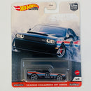 2020 Hot Wheels Premium Car Culture Power Trip 18 Dodge Challenger SRT Demon negro Llantas de Goma RR