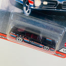 2020 Hot Wheels Premium Car Culture Power Trip Plymouth Barracuda Hemi negro Llantas de Goma RR base ZAMAC