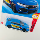 2025 Hot Wheels Then and Now 2018 Honda Civic Type R azul 5SP