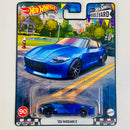 2023 Hot Wheels Premium Boulevard 23 Nissan Z azul metálico Llantas de Goma RR