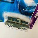 2008 Hot Wheels Team Drag Racing Jaded verde oliva con flamas 5SP