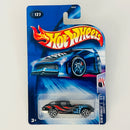 2004 Hot Wheels Star Spangled Corvette 1963 127 negro con flamas Y5