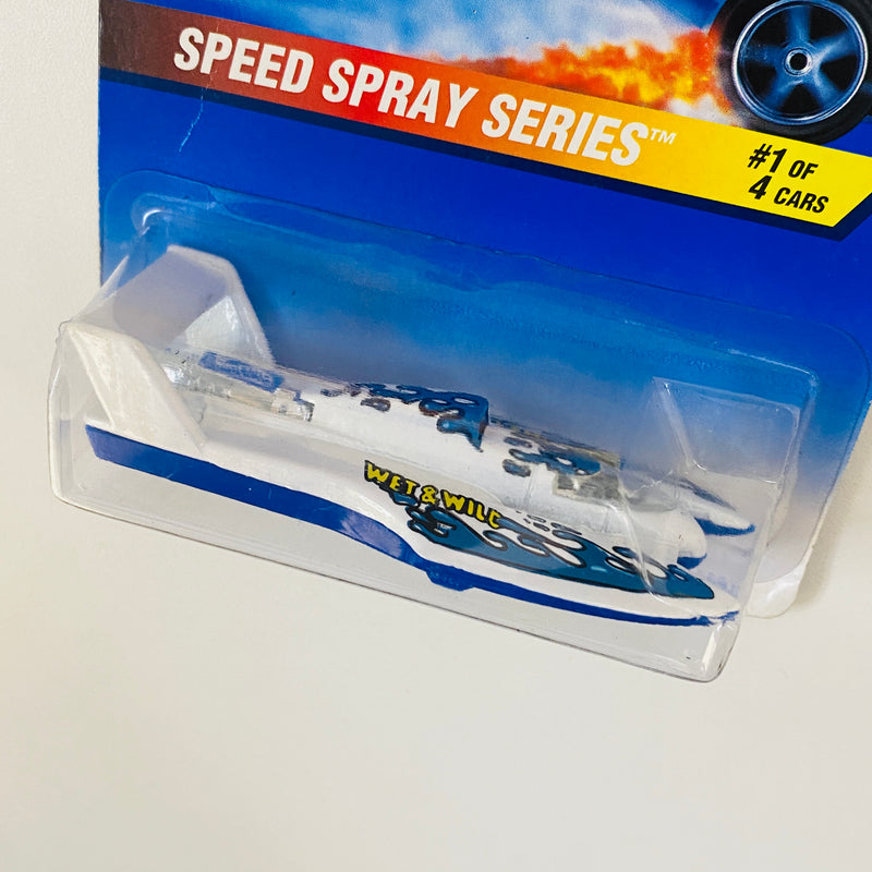 1997 Hot Wheels Speed Spray Series Hydroplane blanco MGW