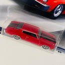 2019 Hot Wheels Premium Fast & Furious 1/4 Mile Muscle Rápidos y Furiosos 1970 Chevrolet Chevelle SS rojo Llantas de Goma RR base ZAMAC Primera Edición