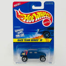 1997 Hot Wheels Race Team Series III Hummer Humvee azul SB base ZAMAC