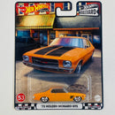 2023 Hot Wheels Premium Boulevard 73 Holden Monaro GTS naranja Llantas de Goma RR Primera Edición