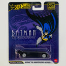 2026 Hot Wheels Premium Pop Culture Batman The Animated Series Batmobile negro Llantas de Goma RR
