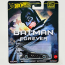 2024 Hot Wheels Premium Pop Culture Batman Forever Batmobile negro Llantas de Goma RR