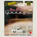 2025 Hot Wheels Premium Pop Culture Jay Leno's Garage 1968 Mazda Cosmo Sport blanco Llantas de Goma RR