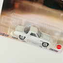 2025 Hot Wheels Premium Pop Culture Jay Leno's Garage 1968 Mazda Cosmo Sport blanco Llantas de Goma RR