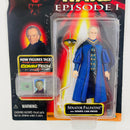 1998 Hasbro 3.75 Star Wars Episode I Senator Palpatine with Senate Cam Droid con CommTech Chip