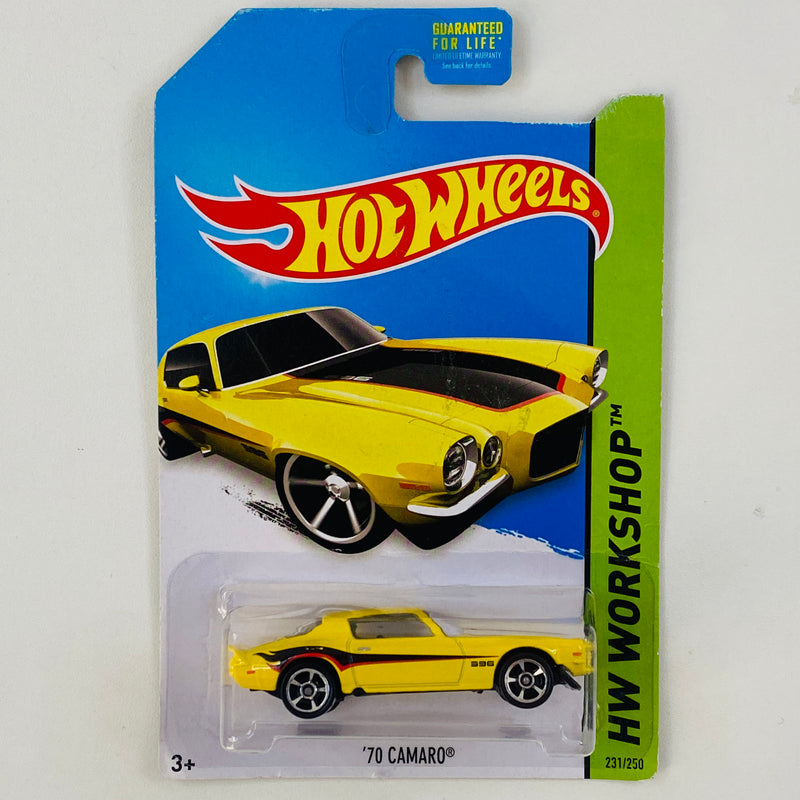 2014 Hot Wheels HW Workshop 70 Camaro amarillo MC5