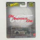 2025 Hot Wheels Premium Pop Culture James Bond 007 Die Another Day Aston Martin Vanquish plata Llantas de Goma RR Primera Edición