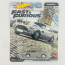 2021 Hot Wheels Premium Euro Fast Fast & Furious Rápidos y Furiosos Aston Martin DB5 plata metálico Llantas de Goma RR base ZAMAC