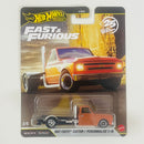 2026 Hot Wheels Premium Fast & Furious 25th Anniversary Rápidos y Furiosos 1967 Chevy Custom C-10 naranja Llantas de Goma RR Primera Edición