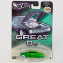 2004 Hot Wheels Limited Edition 1/20,000 Auto Affinity Great 8s Purple Passion 49 Mercury verde metálico Llantas de Goma RR