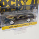 2025 Greenlight Hollywood Rocky II 1979 Pontiac Firebird T/A negro Llantas de Goma