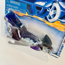 2001 Hot Wheels First Editions Fright Bike 033 morado MC3 base ZAMAC Primera Edición