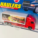 1999 Hot Wheels Haulers McDonalds Very Big Mac Cabover Box Truck Camión de Carga rojo con blanco 7SP