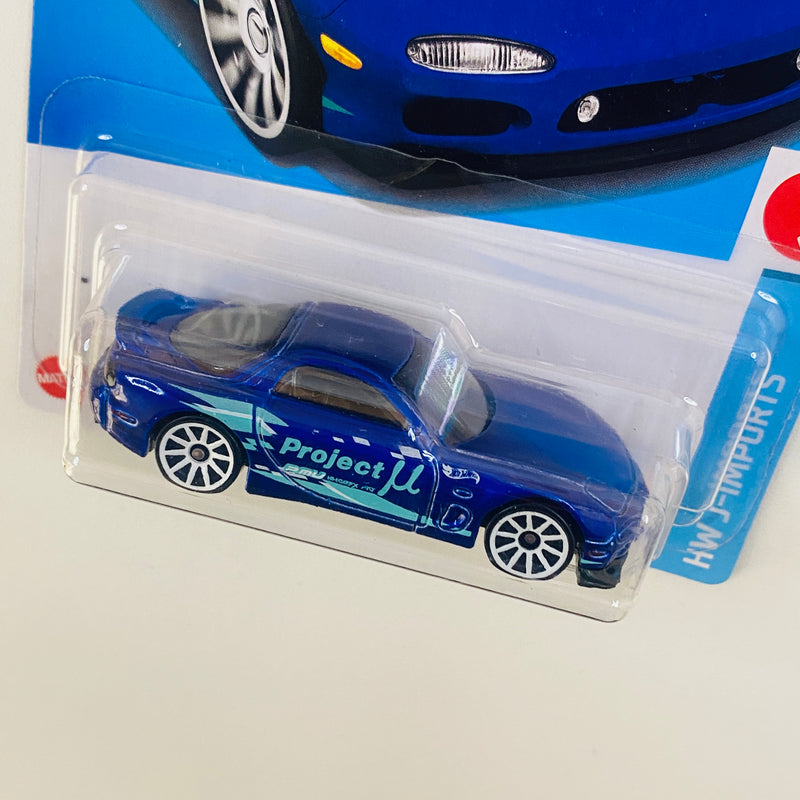 2024 Hot Wheels HW J-Imports 95 Mazda RX-7 azul 10SP