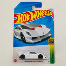 2024 Hot Wheels HW Exotics Forza Horizon 5 Forza Edition Lamborghini Sesto Elemento blanco PR5